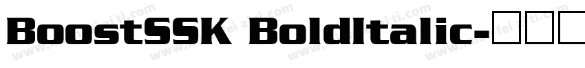 BoostSSK BoldItalic字体转换